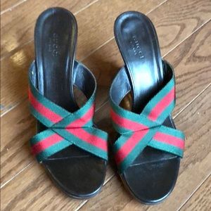 Vintage Gucci wedge shoes